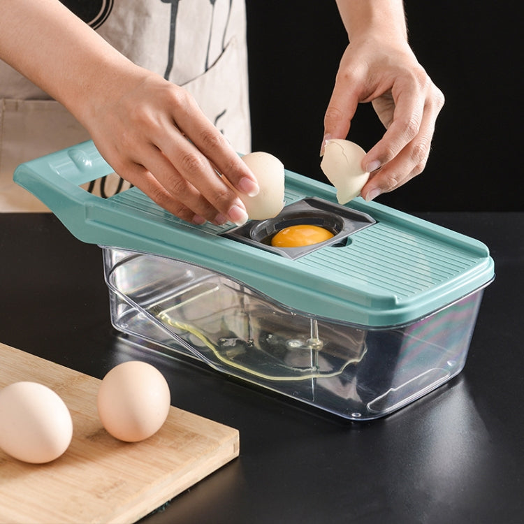Kitchen Vegetable Cutter Double Panel Multifunctional Diced Vegetable Cutter(Blue)