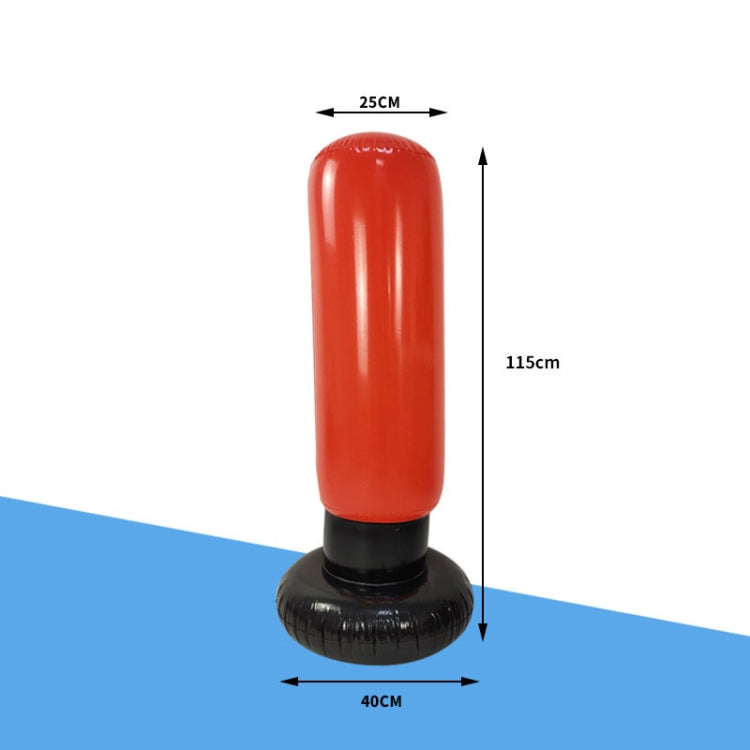 YHS025 2 in 1 Adult Children PVC Inflatable Vertical Boxing Column Non-Tumbler Inflatable Sandbags Set(Boxing Column + Gloves)