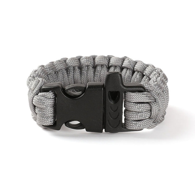 4 PCS Nine-Core Reflective Umbrella Rope Woven Bracelet Survival Whistle Emergency Umbrella Rope Wristband