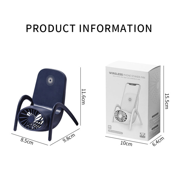 Mobile Phone Holder Small Fan USB Charging With Breathing Light Mini Desktop Fan Holder