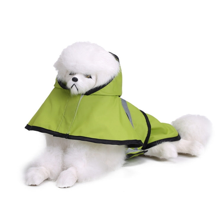 Pet Reflective Raincoat Large Dog Poncho, Size: