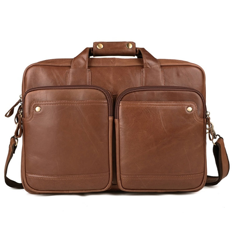 9914 Large-Capacity Men Laptop Bag One-Shoulder Business Briefcase