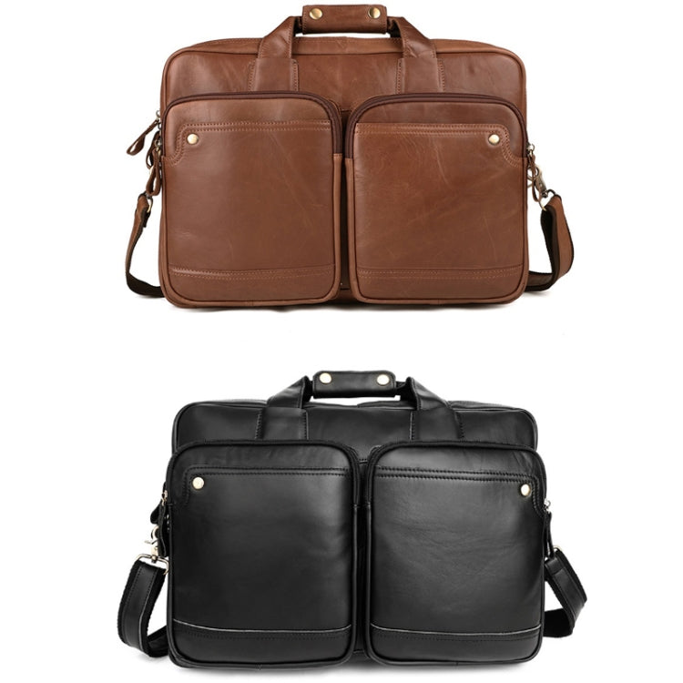 9914 Large-Capacity Men Laptop Bag One-Shoulder Business Briefcase