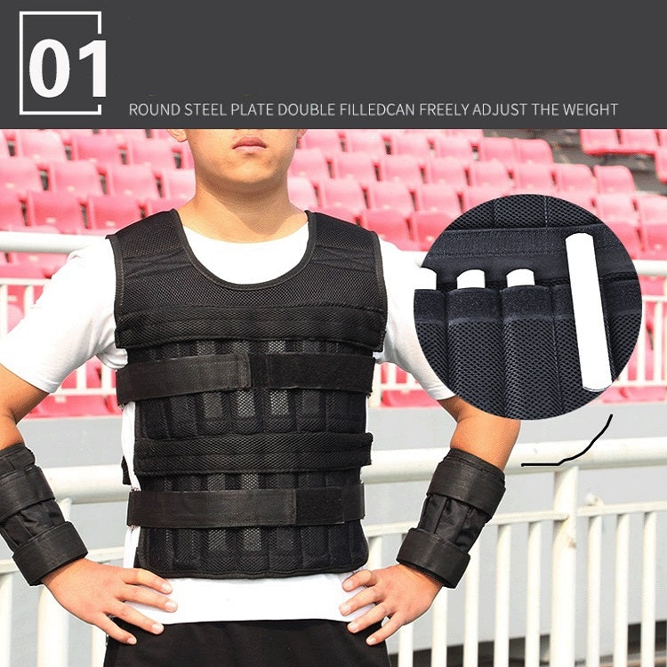 Weight-Bearing Vest Leg And Arm Weight-Bearing Straps Fitness Training Weighting Equipment, Specification: 3kg Vest