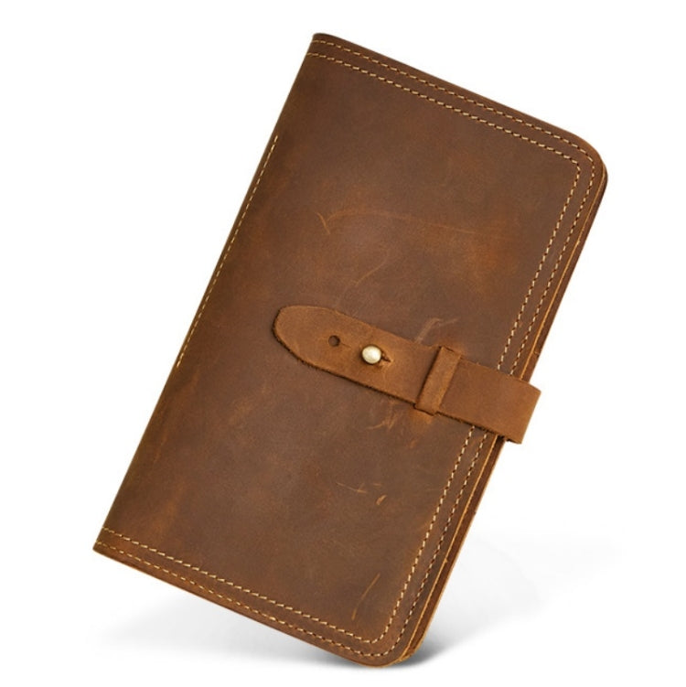 2052 Multifunctional Long Men Wallet Casual Leather Clutch, Colour: Brown