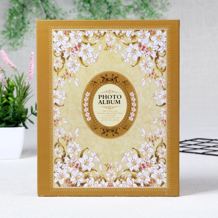 2 PCS 6 Inch 4D 200 Sheets Photo Albums Retro Interstitial With Boxed Album(2203-1 Color Mixed)