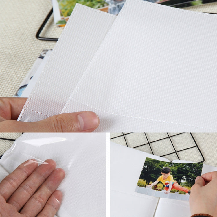 2 PCS 6 Inch 4D 200 Sheets Photo Albums Retro Interstitial With Boxed Album(2203-1 Color Mixed)