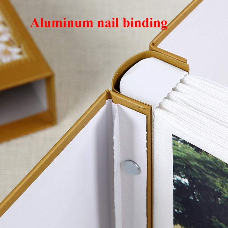 2 PCS 6 Inch 4D 200 Sheets Photo Albums Retro Interstitial With Boxed Album(2203-1 Color Mixed)