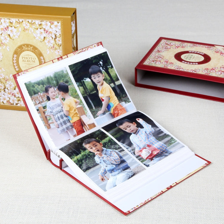 2 PCS 6 Inch 4D 200 Sheets Photo Albums Retro Interstitial With Boxed Album(2203-1 Color Mixed)