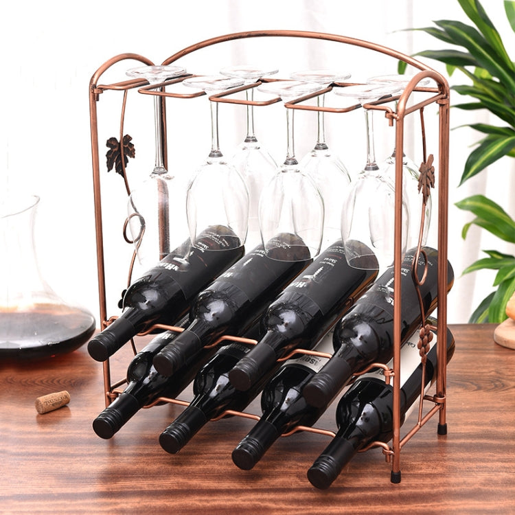 Wrought Iron Wine Rack Wine Cup Holder Wine Cabinet Ornaments