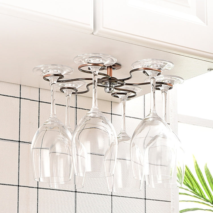 Red Wine Glasses Rack Hanging Wine Glass Shelf Wine Cabinet Ornaments