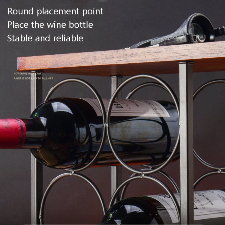 Red Wine Rack Home Restaurant Wine Cabinet Decoration Ornaments, Style: Hanging Cup(Retro Copper)