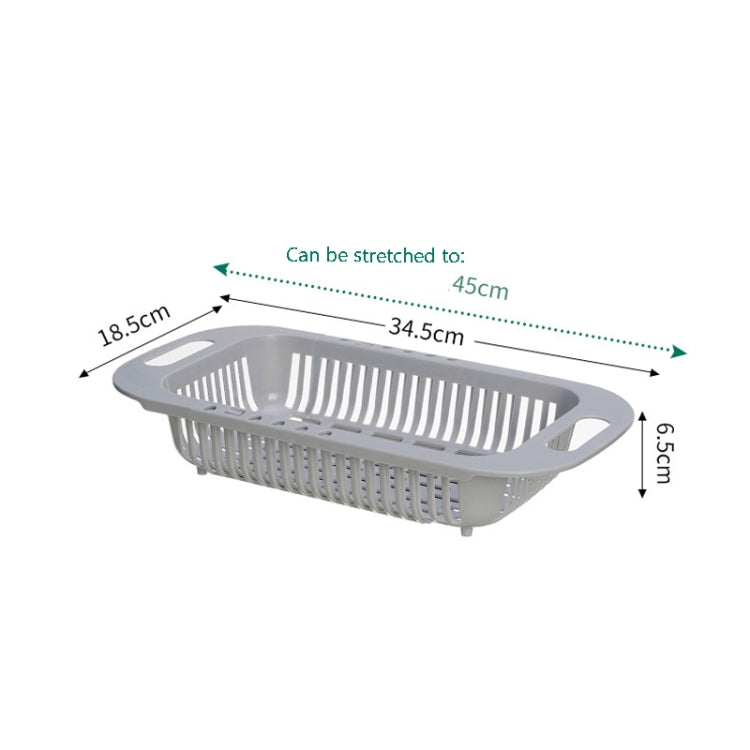 2 PCS 8222 Flexible Kitchen Sink Shelf Vegetable Fruit Drain Basket