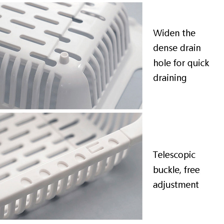 2 PCS 8222 Flexible Kitchen Sink Shelf Vegetable Fruit Drain Basket