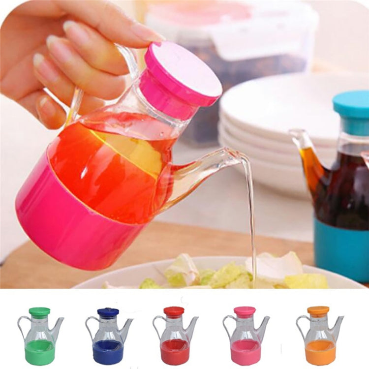 Kitchen Cooking Liquid Flavoring Container Leak-proof Oil Vinegar Sauce Bottle Storage Dispenser, Size: 6 x 11.5cm Random Color Delivery