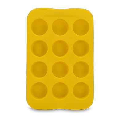 2 PCS Silicone Chocolate Mold Tray Creative Geometry Shaped Ice Cube Cake decoration Mold, Shape:Round