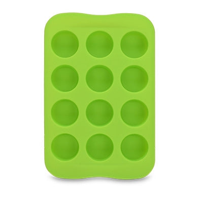 2 PCS Silicone Chocolate Mold Tray Creative Geometry Shaped Ice Cube Cake decoration Mold, Shape:Round