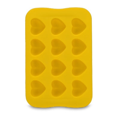 Silicone Chocolate Mold Tray Creative Geometry Shaped Ice Cube Cake decoration Mold, Shape:Heart