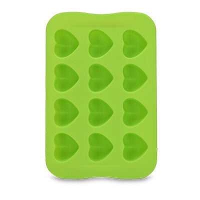 Silicone Chocolate Mold Tray Creative Geometry Shaped Ice Cube Cake decoration Mold, Shape:Heart