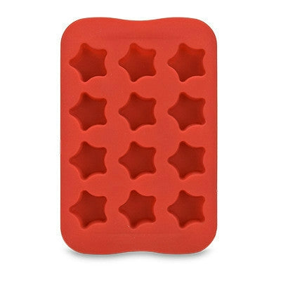 Silicone Chocolate Mold Tray Creative Geometry Shaped Ice Cube Cake decoration Mold, Shape:Star