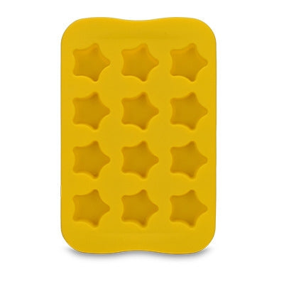 Silicone Chocolate Mold Tray Creative Geometry Shaped Ice Cube Cake decoration Mold, Shape:Star