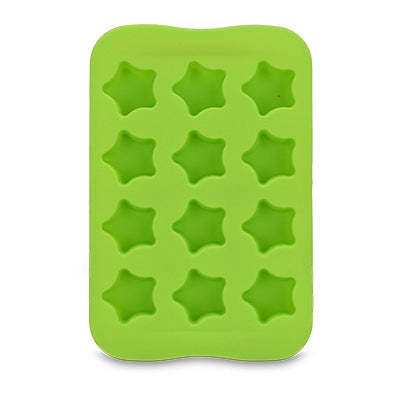 Silicone Chocolate Mold Tray Creative Geometry Shaped Ice Cube Cake decoration Mold, Shape:Star