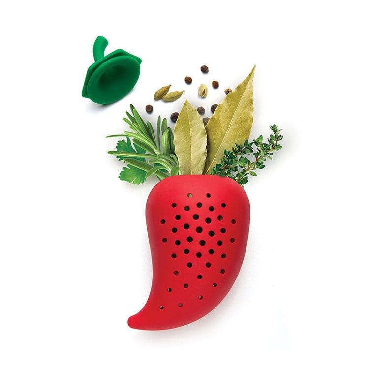 XTB181014 Creative Chili Spice Spice Filter Soup Silicone Seasoning Kit