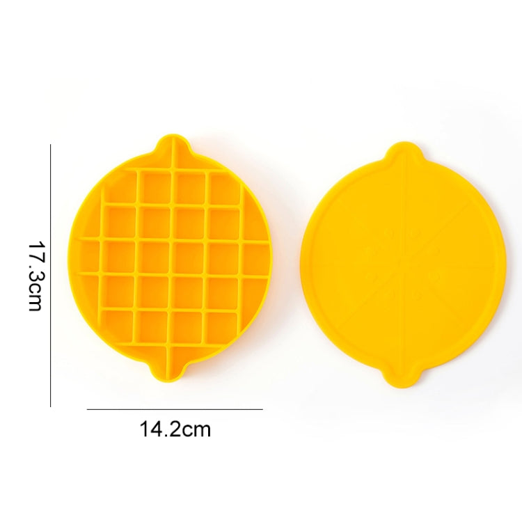 Lemon Shape Ice Grid Food Grade Silicone Ice Cube Mould Food Supplement Ice Box with Lid