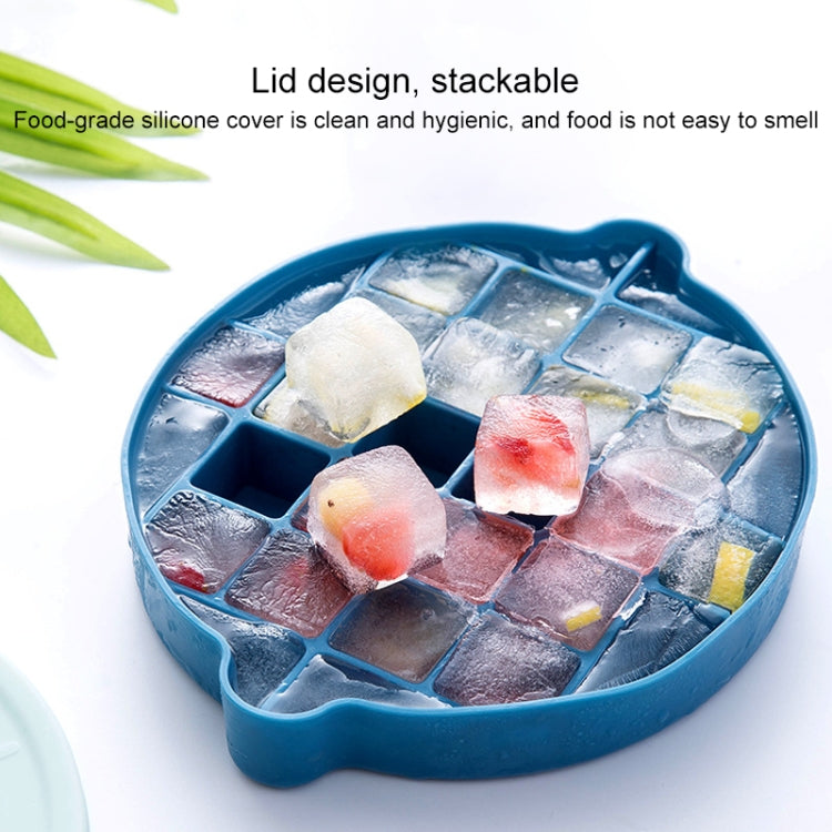 Lemon Shape Ice Grid Food Grade Silicone Ice Cube Mould Food Supplement Ice Box with Lid