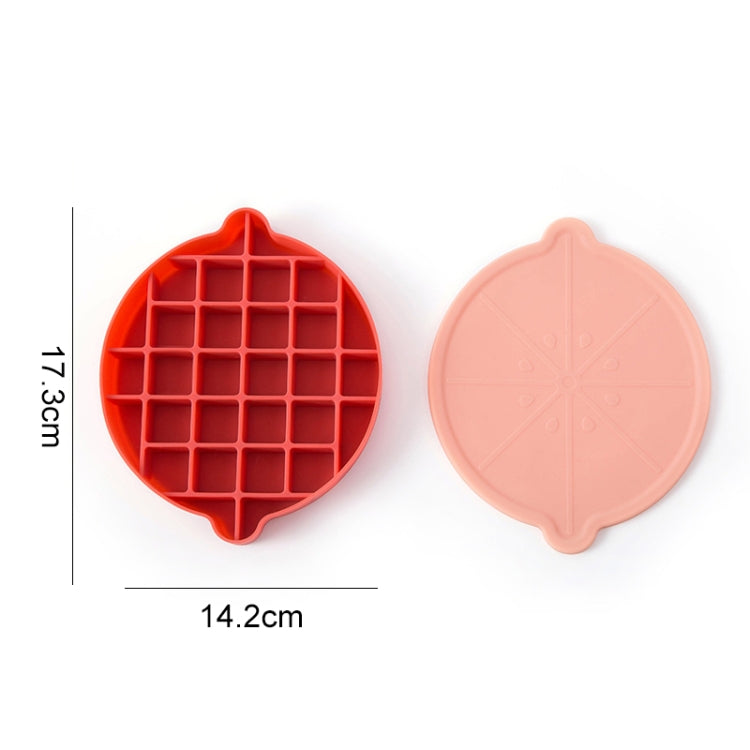 Lemon Shape Ice Grid Food Grade Silicone Ice Cube Mould Food Supplement Ice Box with Lid
