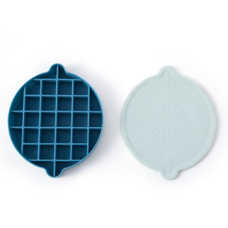 Lemon Shape Ice Grid Food Grade Silicone Ice Cube Mould Food Supplement Ice Box with Lid