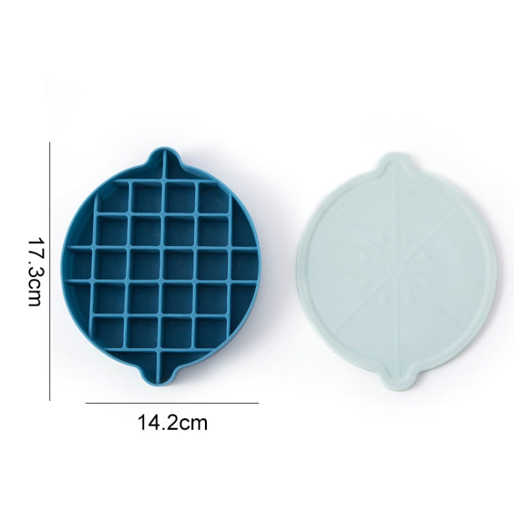 Lemon Shape Ice Grid Food Grade Silicone Ice Cube Mould Food Supplement Ice Box with Lid