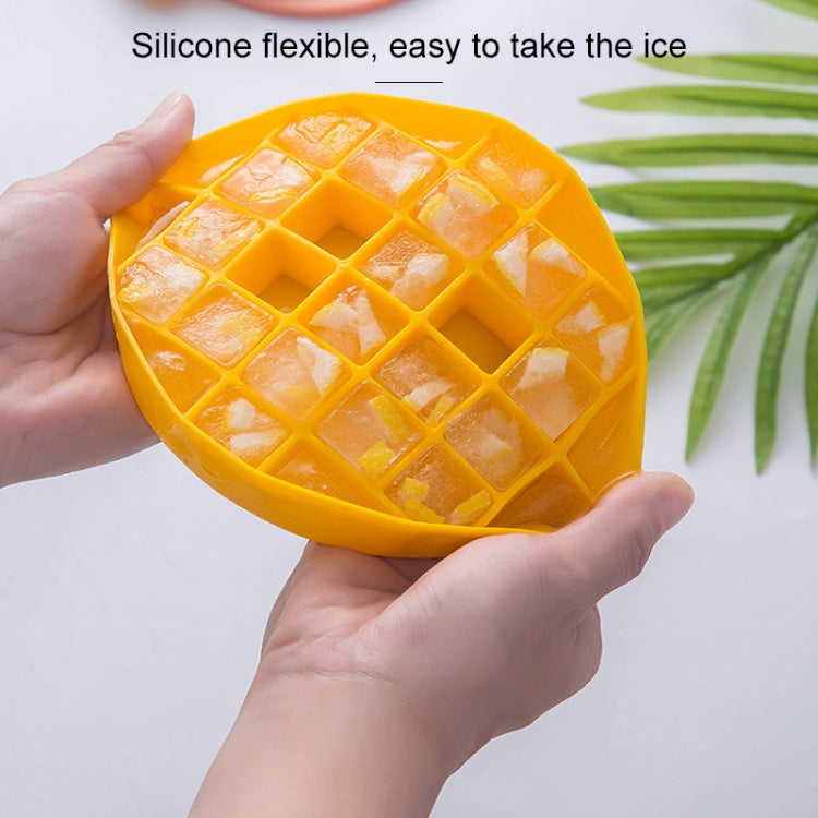 Lemon Shape Ice Grid Food Grade Silicone Ice Cube Mould Food Supplement Ice Box with Lid