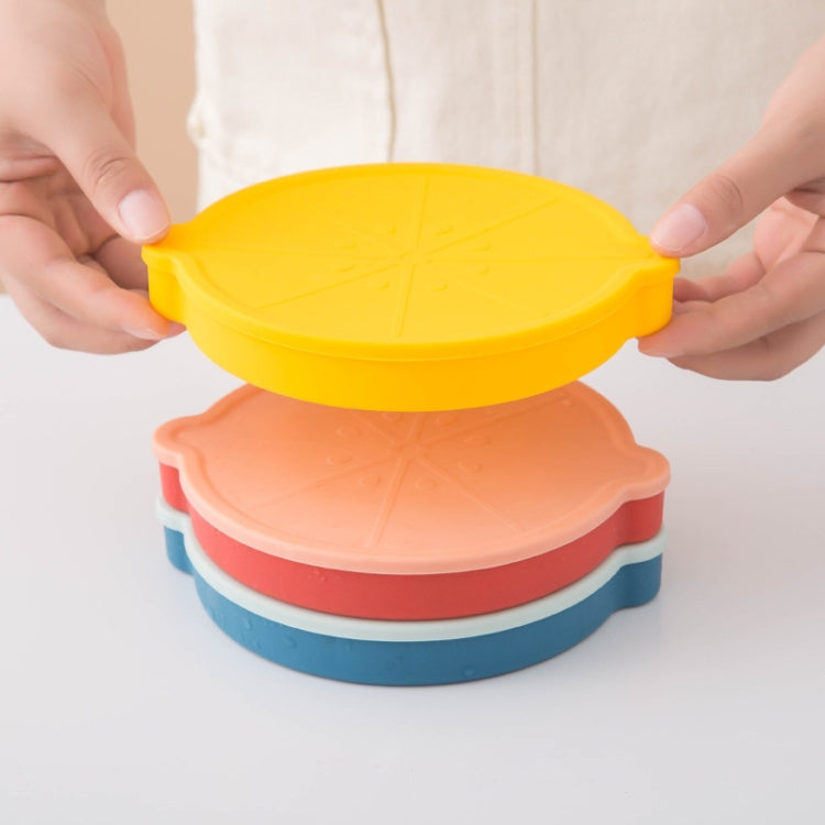 Lemon Shape Ice Grid Food Grade Silicone Ice Cube Mould Food Supplement Ice Box with Lid