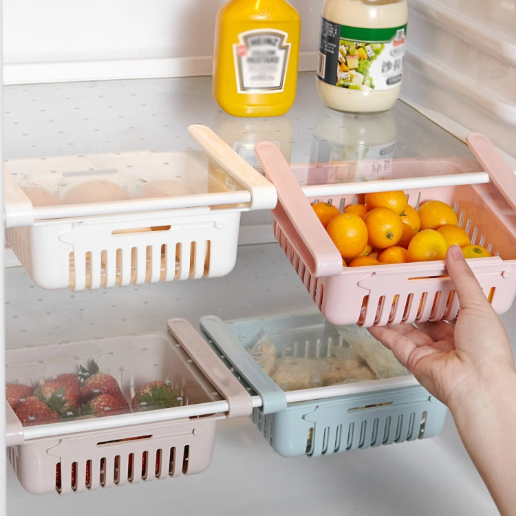 4 PCS TM18013 Refrigerator Premium Telescopic Storage Basket Egg Tray