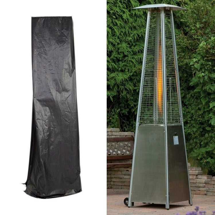 Garden Outdoor Air Heater Rainproof And Dustproof Cover Furniture Cover, Size: 221x53x61cm(Black Outside Silver Inside)