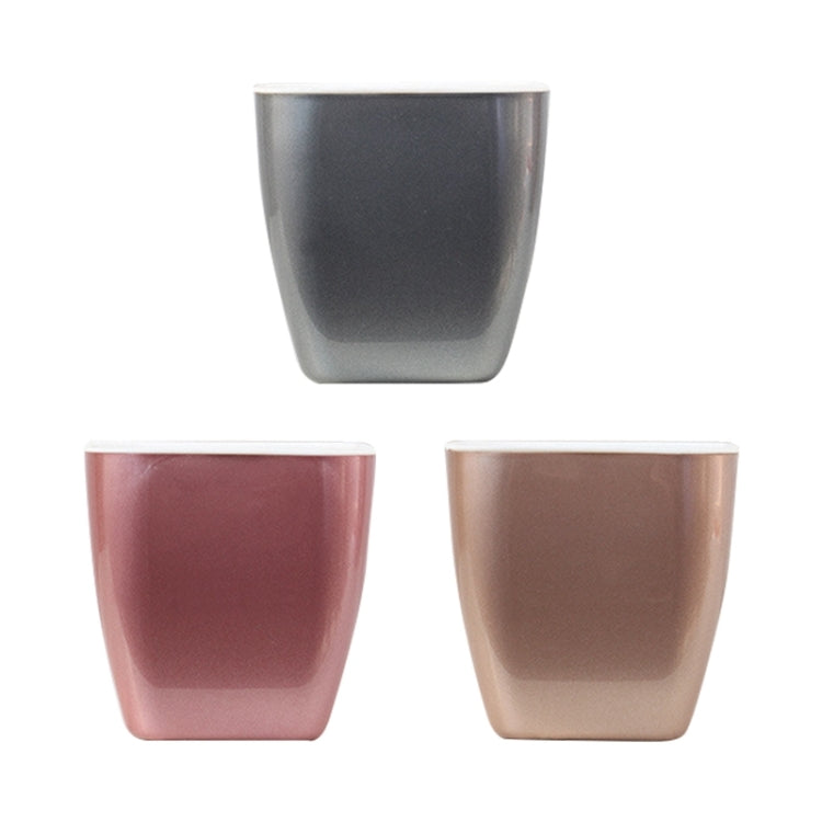 3 PCS Imitation Metal Colorful Water Storage Plastic Flowerpot, Size: G103 Extra Small