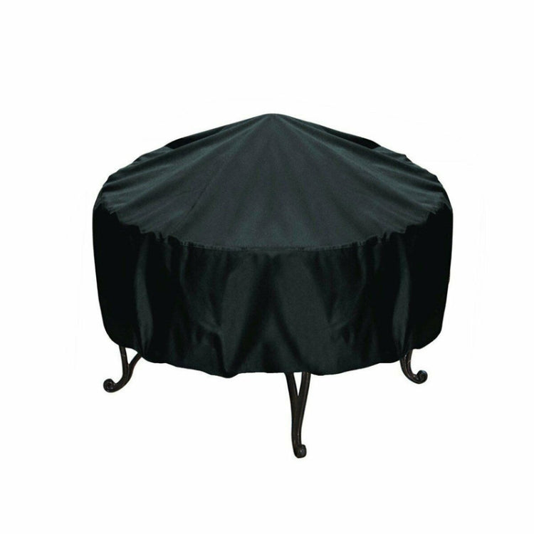 Outdoor Garden Grill Cover Rainproof Dustproof Anti-Ultraviolet Round Table Cover, Size: 122x45cm