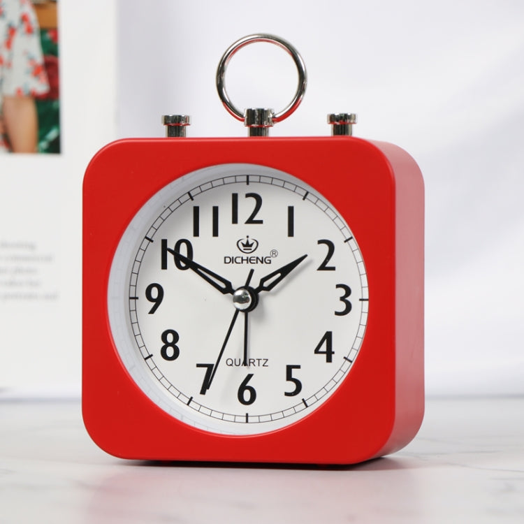 2 PCS Lazy Silent Small Alarm Clock Office Home Desktop Clock