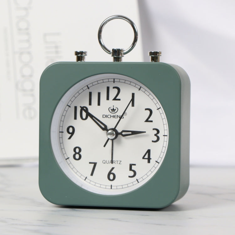 2 PCS Lazy Silent Small Alarm Clock Office Home Desktop Clock
