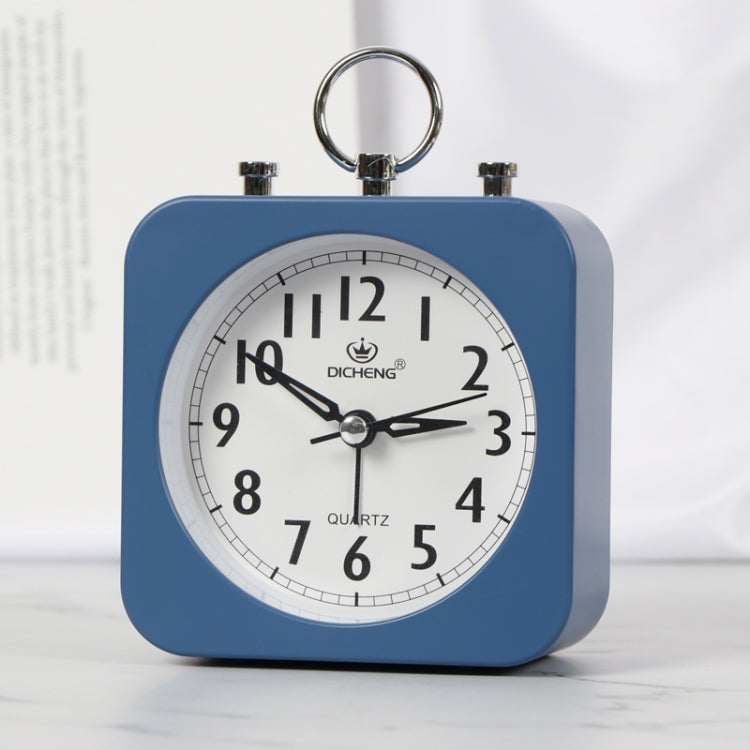 2 PCS Lazy Silent Small Alarm Clock Office Home Desktop Clock