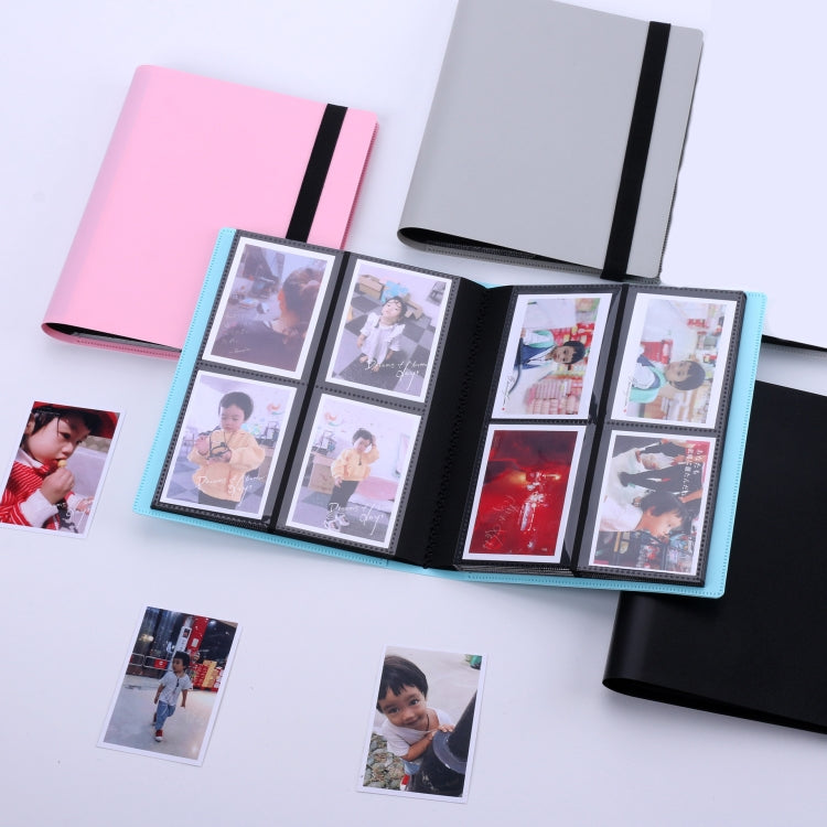 3 Inch Elastic Solid Color Photo Album Large Capacity Photo Star Card Storage Book, Number of internal paper pages: 3 Inch 288