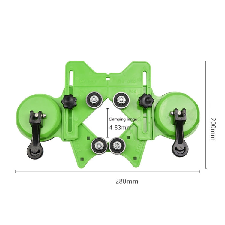 CY-0125 Auxiliary Tool For Glass Tile Suction Cup Opening Locator, Style: Double Handle