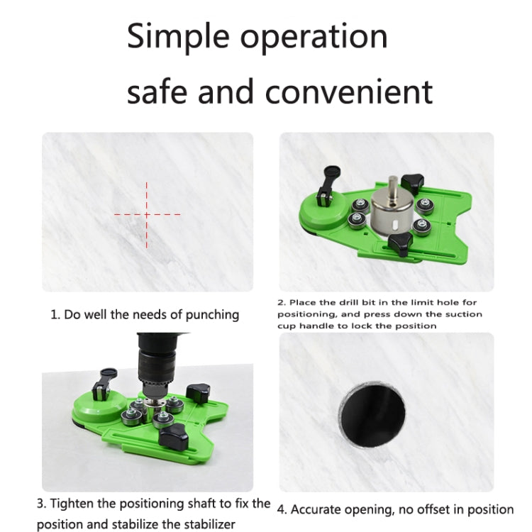 CY-0125 Auxiliary Tool For Glass Tile Suction Cup Opening Locator, Style: Double Handle