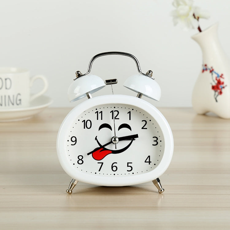 Children Cute Alarm Clock Students Bedside Metal Bell Clock