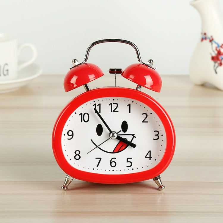 Children Cute Alarm Clock Students Bedside Metal Bell Clock