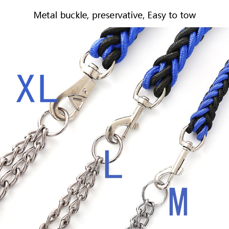 Dog Leash Braided Belt Pet Explosion-Proof Leash, Size: L