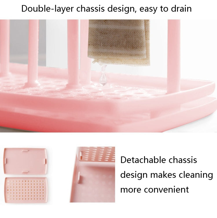 3 PCS TM18011 Dishcloth Sponge Storage Rack Kitchen Rag Drain Rack
