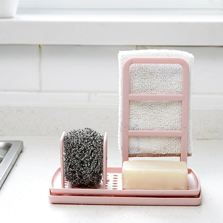 3 PCS TM18011 Dishcloth Sponge Storage Rack Kitchen Rag Drain Rack