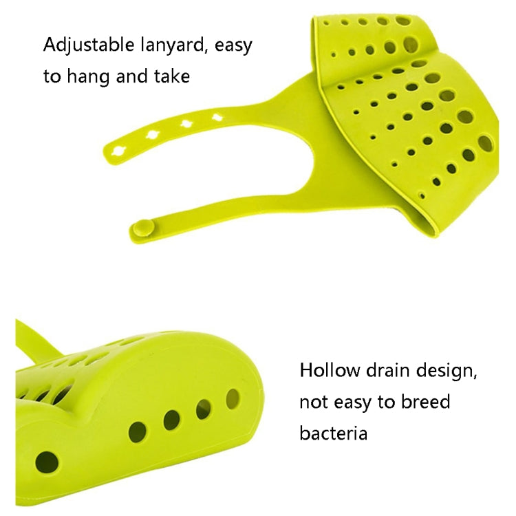 10 PCS TM15008 Adjustable Snap-On Sink Storage Hanging Basket Kitchen Drain Hanging Bag(Random Color Delivery)